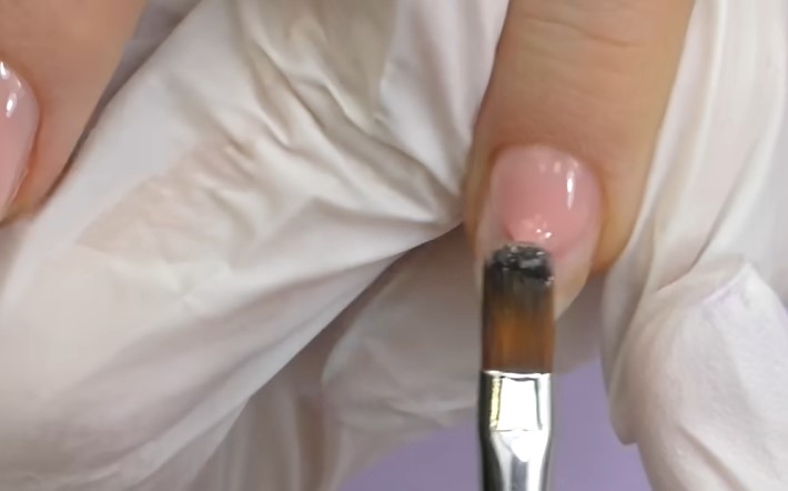 Best Hard Gel For Nails: Step 3, if you have a pot of gel, you will need to use your own nail brush to pick up a small amount
