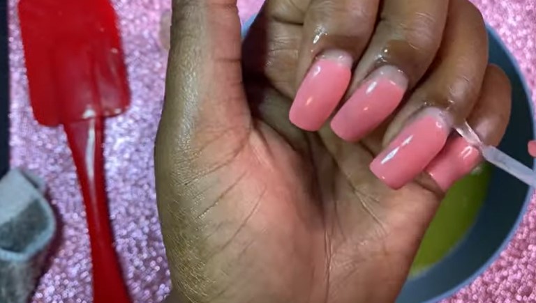 How To Remove Dip Nails Without Acetone: Step 2, apply some oil directly onto your nails, to moisturize them
